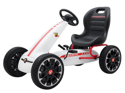 Se Abarth Pedal GoKart til børn 3-8 år, Hvid ✔ Kæmpe udvalg i  MegaLeg ✔ Hurtig levering: 1 - 2 Hverdage samt billig fragt - Varenummer: MMA-12619 og barcode / Ean: '5712548998019 på lager - Udsalg på Gokarts med Pedaler Spar op til 65% - Over 785 kendte brands på udsalg