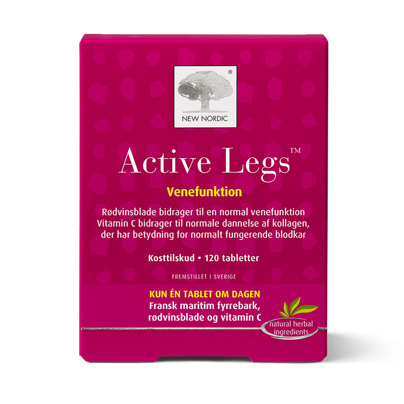 Stort online udvalg i New Nordic Active Legs 120 tabletter ❤ New Nordic ❤ Hurtig levering: 1 - 2 Hverdage og gratis fragt v/køb over 295 kr. GLS til pakkeshop ❤ Varenummer: HG-45424 og barcode / Ean: 5021807454242 på lager - Kæmpe udvalg i Kosttilskud - Over 454 design brands på udsalg