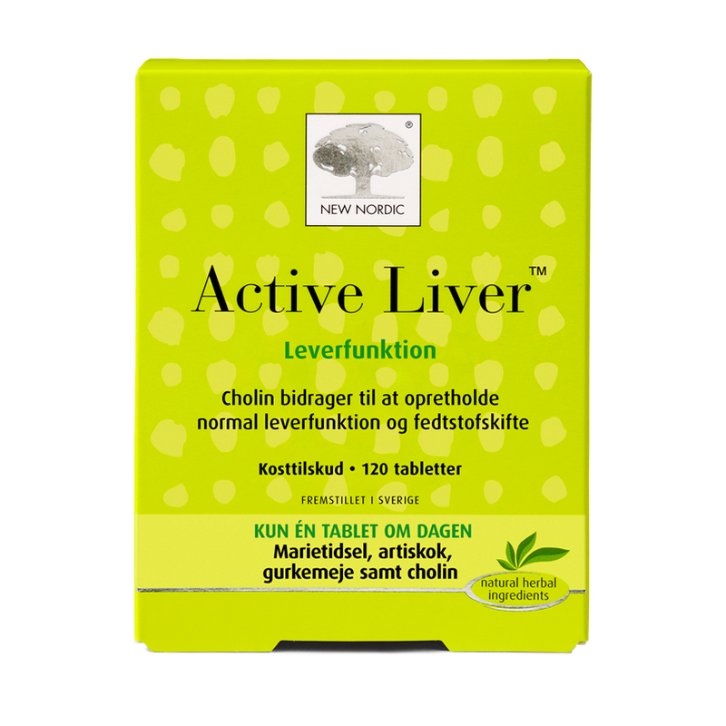 Stort online udvalg i New Nordic Active Liver 120 tabletter ❤ New Nordic ❤ Hurtig levering: 1 - 2 Hverdage og gratis fragt v/køb over 295 kr. GLS til pakkeshop ❤ Varenummer: HG-45717 og barcode / Ean: 5021807457175 på lager - Kæmpe udvalg i Sundhed - Over 454 design brands på udsalg