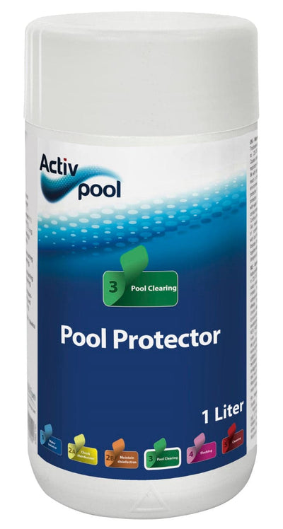 Se ActivPool Pool Protector 1 L - Forbygger belægninger på bund og sider ✔ Kæmpe udvalg i ActivPool ✔ Hurtig levering: 1 - 2 Hverdage samt billig fragt - Varenummer: MMA-2115028 og barcode / Ean: '5704841050280 på lager - Udsalg på Pool Kemikalier og Rengøring Spar op til 61% - Over 424 kendte brands på udsalg