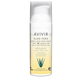 Stort online udvalg i AVIVIR Aloe Vera Anti-Age Sun Face SPF 30 50 ml. ❤ Avivir ❤ Hurtig levering: 1 - 2 Hverdage og gratis fragt v/køb over 295 kr. GLS til pakkeshop ❤ Varenummer: HG-51748 og barcode / Ean: 5708751417003 på lager - Kæmpe udvalg i Personlig pleje - Over 322 kendte brands på udsalg