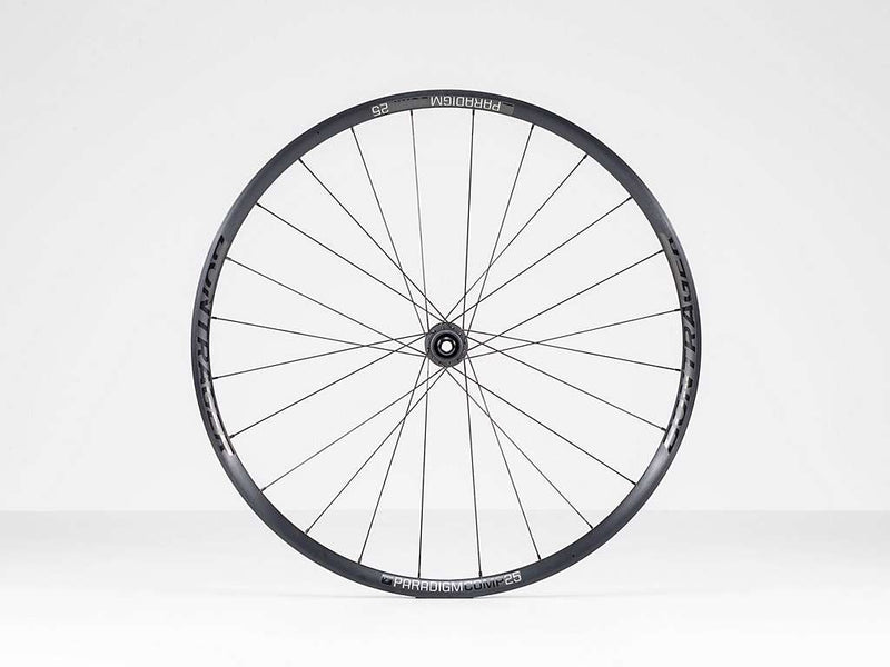 Se Bontrager Paradigm Comp 25 TLR Disc - Forhjul 700c Road - Centerlock - E-Thru 12x100mm ❤ Kæmpe udvalg i Bontrager ❤ Hurtig levering: 1 - 2 Hverdage samt billig fragt - Varenummer: CKP-601842117873 og barcode / Ean: &