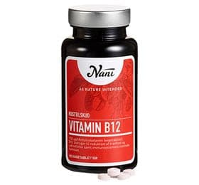 Stort online udvalg i Nani B12 vitamin 90 tab. ❤ Nani ❤ Hurtig levering: 1 - 2 Hverdage og gratis fragt v/køb over 295 kr. GLS til pakkeshop ❤ Varenummer: HG-23203 og barcode / Ean: 5713258053081 på lager - Kæmpe udvalg i Sundhed - Over 454 design mærker på udsalg