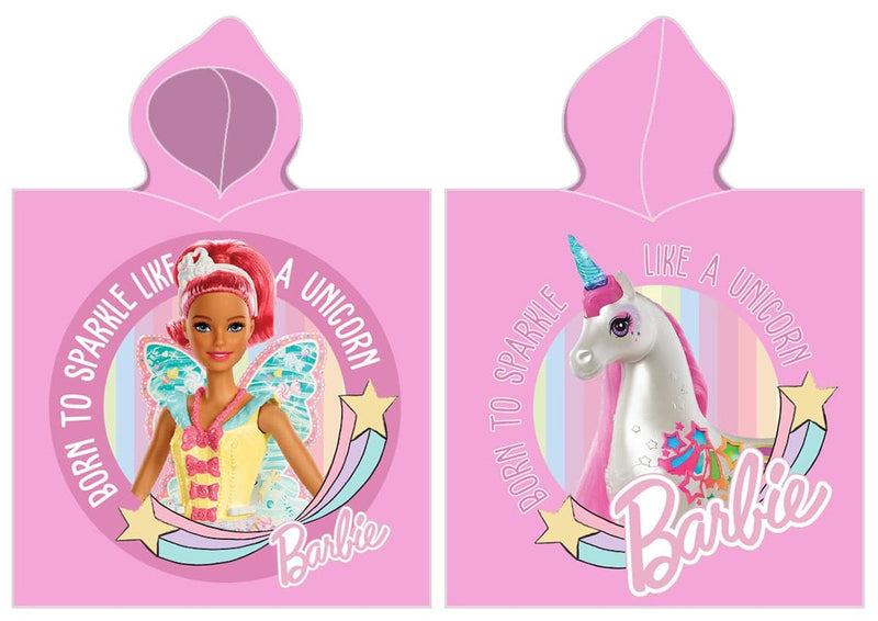 Se Barbie Poncho badehåndklæde med hætte - 100 procent bomuld ✔ Kæmpe udvalg i Mmaction ✔ Hurtig levering: 1 - 2 Hverdage samt billig fragt - Varenummer: MMA-2040299 og barcode / Ean: &