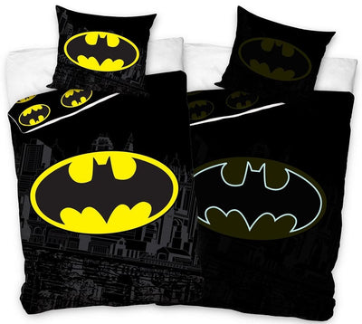 Se Batman Glow in dark Sengetøj 140 x 200, 100 procent bomuld ✔ Kæmpe udvalg i  mmaction ✔ Hurtig levering: 1 - 2 Hverdage samt billig fragt - Varenummer: MMA-2040274 og barcode / Ean: '5902689475214 på lager - Udsalg på Superhelte Sengetøj (Marvel m.v.) Spar op til 53% - Over 434 design mærker på udsalg