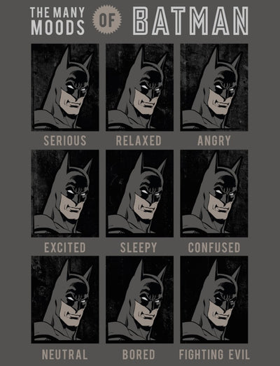 Se Batman Moods Fleece tæppe - 130 x 170 cm ✔ Kæmpe udvalg i Mmaction ✔ Hurtig levering: 1 - 2 Hverdage samt billig fragt - Varenummer: MMA-2001121 og barcode / Ean: '5904209602926 på lager - Udsalg på Fleece tæpper til børn Spar op til 62% - Over 454 design mærker på udsalg