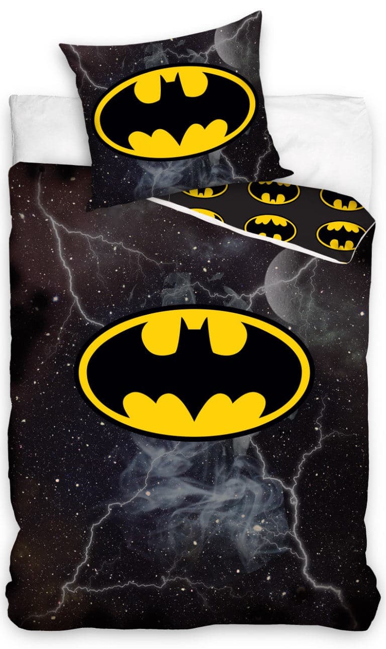 Se Batman Sengetøj 140 x 200, 100 procent bomuld ✔ Kæmpe udvalg i  mmaction ✔ Hurtig levering: 1 - 2 Hverdage samt billig fragt - Varenummer: MMA-2040307 og barcode / Ean: &