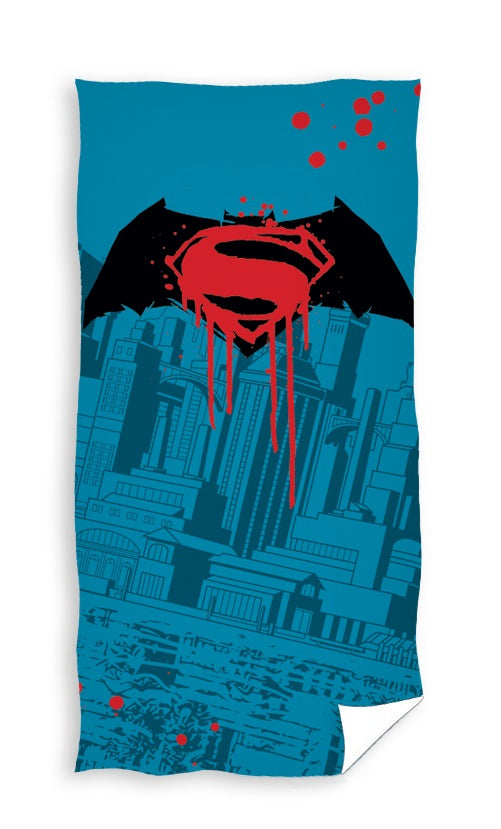 Se Batman Superman Badehåndklæde - 100 procent bomuld ✔ Kæmpe udvalg i Mmaction ✔ Hurtig levering: 1 - 2 Hverdage samt billig fragt - Varenummer: MMA-2040029 og barcode / Ean: &