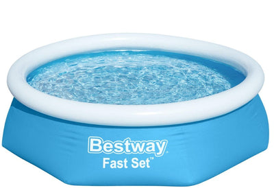 Se Bestway Fast Set Pool 244 x 61 cm ✔ Kæmpe udvalg i  Bestway ✔ Hurtig levering: 1 - 2 Hverdage samt billig fragt - Varenummer: MMA-17857448 og barcode / Ean: '6941607309995 på lager - Udsalg på Badebassin/pools til pumpe Spar op til 66% - Over 434 design brands på udsalg
