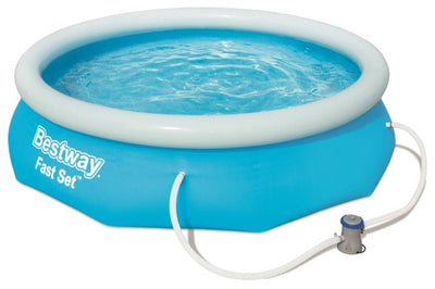 Se Bestway Fast Set Pool Sæt 305 x 76cm m/filter pumpe ✔ Kæmpe udvalg i  Bestway ✔ Hurtig levering: 1 - 2 Hverdage samt billig fragt - Varenummer: MMA-17857270 og barcode / Ean: '6942138951264 på lager - Udsalg på Badebassin/pools til pumpe Spar op til 59% - Over 1454 design brands på udsalg