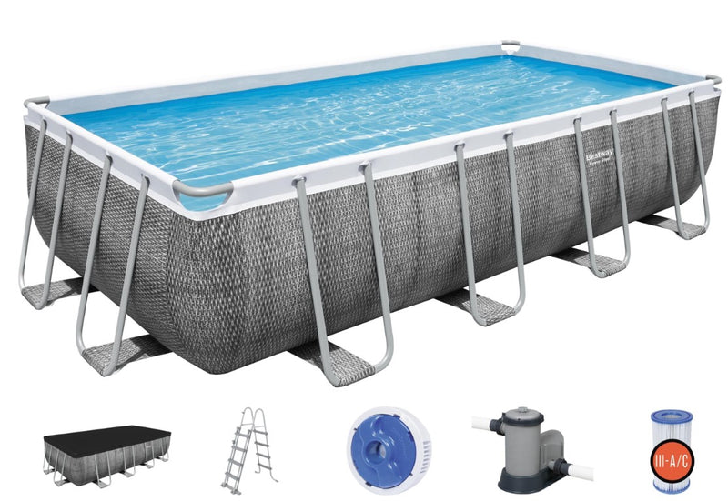 Se Bestway Power Steel Rektangulær Pool 549 x 274 x 122 cm Special Edition ❤ Kæmpe udvalg i Bestway ❤ Hurtig levering: 1 - 2 Hverdage samt billig fragt - Varenummer: MMA-17856998 og barcode / Ean: &