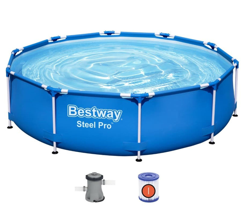 Se Bestway Steel Pro Frame Pool 305 x 76 cm m/filter pumpe ✔ Kæmpe udvalg i  Bestway ✔ Hurtig levering: 1 - 2 Hverdage samt billig fragt - Varenummer: MMA-17856679 og barcode / Ean: &