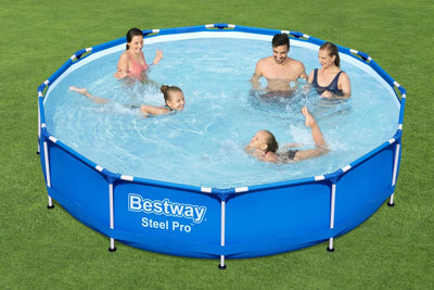 Se Bestway Steel Pro Frame Pool 366 x 76 cm ✔ Kæmpe udvalg i  Bestway ✔ Hurtig levering: 1 - 2 Hverdage samt billig fragt - Varenummer: MMA-17856706 og barcode / Ean: '6942138972498 på lager - Udsalg på Badebassin/pools til pumpe Spar op til 54% - Over 1454 design brands på udsalg