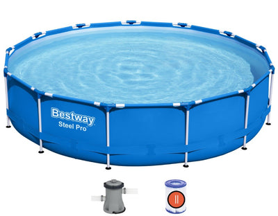 Se Bestway Steel Pro Frame Pool 396 x 84 cm m/filter pumpe ✔ Kæmpe udvalg i  Bestway ✔ Hurtig levering: 1 - 2 Hverdage samt billig fragt - Varenummer: MMA-178561203 og barcode / Ean: '6942138984453 på lager - Udsalg på Badebassin/pools til pumpe Spar op til 64% - Over 1454 design brands på udsalg