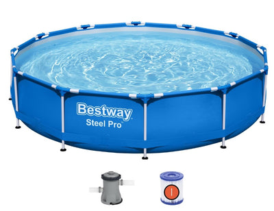 Se Bestway Steel Pro Frame Pool 366 x 76 cm m/pumpe ✔ Kæmpe udvalg i  Bestway ✔ Hurtig levering: 1 - 2 Hverdage samt billig fragt - Varenummer: MMA-17856681 og barcode / Ean: '6942138972467 på lager - Udsalg på Badebassin/pools til pumpe Spar op til 66% - Over 1454 design brands på udsalg