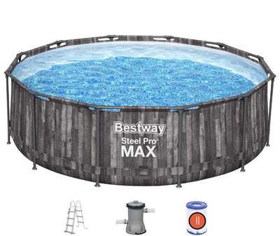 Se Bestway Steel Pro MAX Frame Pool 366x100cm m/pumpe,stige ✔ Kæmpe udvalg i  Bestway ✔ Hurtig levering: 1 - 2 Hverdage samt billig fragt - Varenummer: MMA-17856141 og barcode / Ean: '6942138984156 på lager - Udsalg på Badebassin/pools til pumpe Spar op til 66% - Over 1454 design brands på udsalg