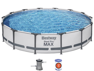 Se Bestway Steel Pro MAX Frame Pool 427 x  84 cm m/filter pumpe ✔ Kæmpe udvalg i  Bestway ✔ Hurtig levering: 1 - 2 Hverdage samt billig fragt - Varenummer: MMA-17856595 og barcode / Ean: '6942138983210 på lager - Udsalg på Badebassin/pools til pumpe Spar op til 63% - Over 1454 design brands på udsalg