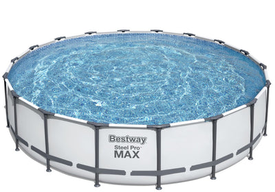 Se Bestway Steel Pro MAX Frame Pool 549 x 122cm m/pumpe, stige m.v. ❤ Kæmpe udvalg i Bestway ❤ Hurtig levering: 1 - 2 Hverdage samt billig fragt - Varenummer: MMA-17856462 og barcode / Ean: '6942138983784 på lager - Udsalg på Badebassin/pools til pumpe Spar op til 55% - Over 454 kendte mærker på udsalg