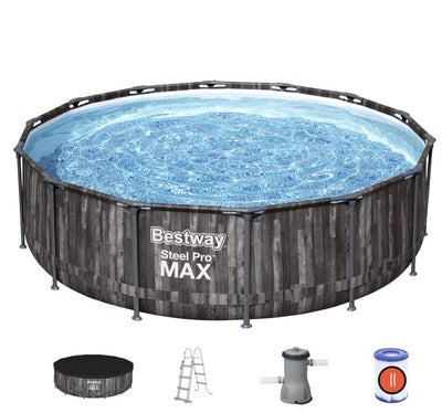 Se Bestway Steel Pro MAX Frame Pool 427 x 107cm m/pumpe,stige - Ny Model ✔ Kæmpe udvalg i  Bestway ✔ Hurtig levering: 1 - 2 Hverdage samt billig fragt - Varenummer: MMA-17856142 og barcode / Ean: '6942138983913 på lager - Udsalg på Badebassin/pools til pumpe Spar op til 52% - Over 1454 design brands på udsalg