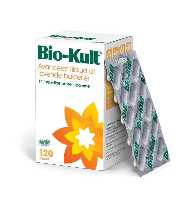 Stort online udvalg i Bio-Kult levende bakterier 120 kapsler ❤ Bio-Kult ❤ Hurtig levering: 1 - 2 Hverdage og gratis fragt v/køb over 295 kr. GLS til pakkeshop ❤ Varenummer: HG-0000010 og barcode / Ean: 5027314499929 på lager - Kæmpe udvalg i Immunforsvar - Over 312 kendte brands på udsalg