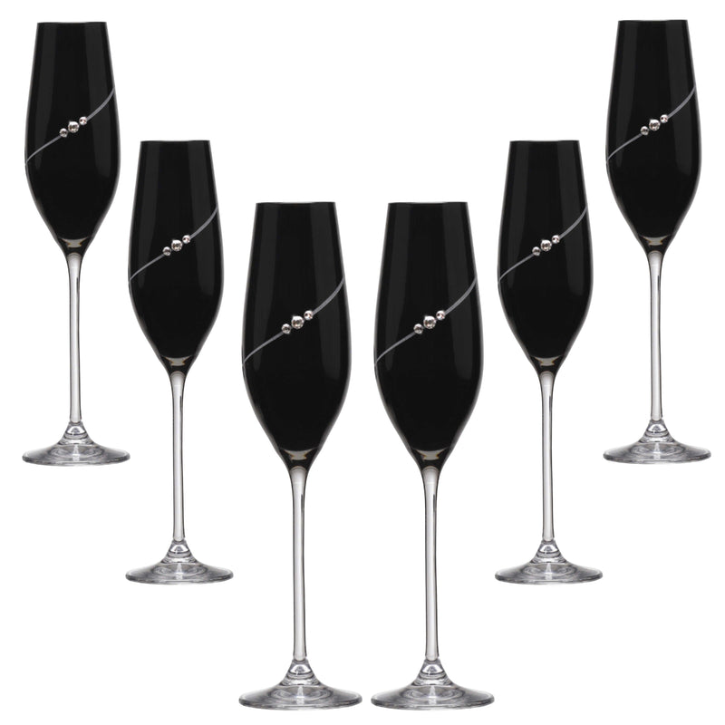 Se Matrivo Black New Pen Champagneglas med Swarovski krystaller - 6 stk. ❤ Stort online udvalg i Matrivo ❤ Hurtig levering: 1 - 2 Hverdage samt billig fragt ❤ Varenummer: MAT-12925 og barcode / Ean: 8584007013550 på lager - Udsalg på Vinglas - Over 857 kendte brands på udsalg