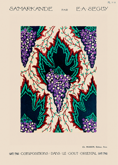 Se Botanical Pochoirc Pattern In Art Nouveau Style af Plakatwerket ❤ Stort online udvalg i Plakatwerket ❤ Hurtig levering: 1 - 2 Hverdage samt billig fragt ❤ Varenummer: ILL-16216 og barcode / Ean: på lager - Udsalg på Illux Art shop - Plakatwerket - Abstrakt - Vintage Spar op til 65% - Over 412 kendte brands på udsalg