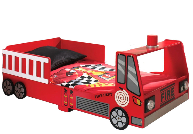 Se Brandbil Junior børneseng i træ (140 cm) ❤ Stort online udvalg i MegaLeg ❤ Hurtig levering: 1 - 2 Hverdage samt billig fragt - Varenummer: MMA-183065 og barcode / Ean: &