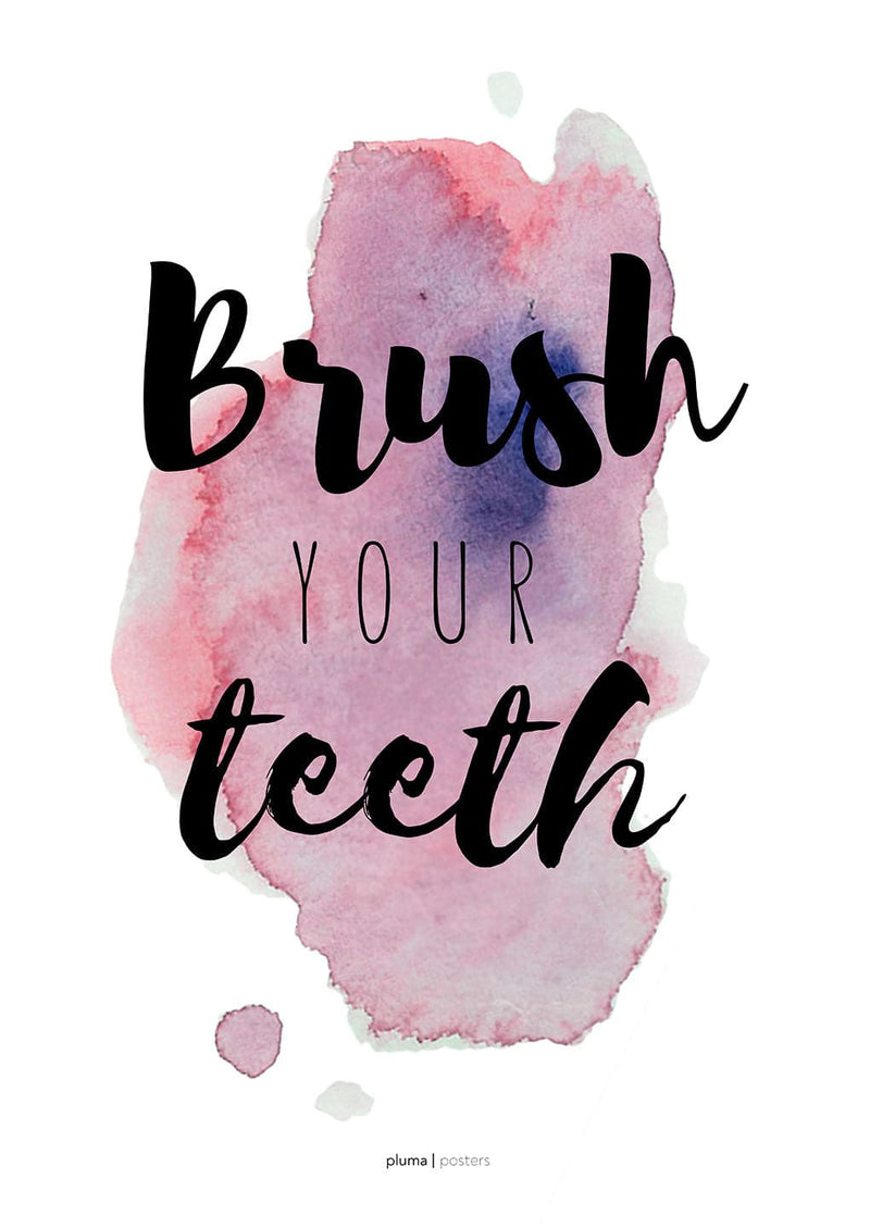 Se Brush your teeth - Lilla af Pluma Posters ❤ Stort online udvalg i Pluma Posters ❤ Hurtig levering: 1 - 2 Hverdage samt billig fragt ❤ Varenummer: ILL-15668 og barcode / Ean: på lager - Udsalg på Illux Art shop - Pluma Posters - Tekst og citater Spar op til 64% - Over 424 kendte brands på udsalg
