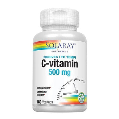 Stort online udvalg i Solaray C-vitamin 500 mg 180 kapsler ❤ Solaray ❤ Hurtig levering: 1 - 2 Hverdage og gratis fragt v/køb over 295 kr. GLS til pakkeshop ❤ Varenummer: HG-7302 og barcode / Ean: 076280613742 på lager - Kæmpe udvalg i Sundhed - Over 434 design mærker på udsalg