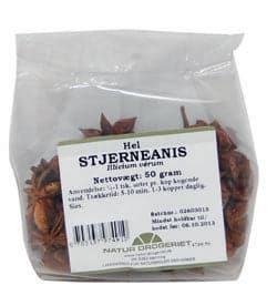 Stort online udvalg i Natur Drogeriet Stjerneanis Hel 50 g. ❤ Natur Drogeriet ❤ Hurtig levering: 1 - 2 Hverdage og gratis fragt v/køb over 295 kr. GLS til pakkeshop ❤ Varenummer: HG-11340 og barcode / Ean: 5703137974910 på lager - Kæmpe udvalg i Mad & drikke - Over 454 design brands på udsalg