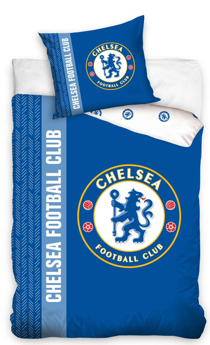 Se Chelsea F.C. Sengetøj 2 150 x 210 cm - 100 procent bomuld ✔ Kæmpe udvalg i  mmaction ✔ Hurtig levering: 1 - 2 Hverdage samt billig fragt - Varenummer: MMA-2040339 og barcode / Ean: &