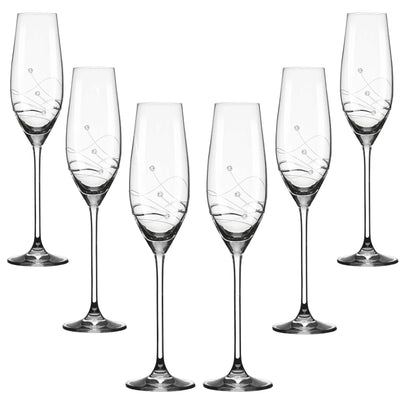 Se Matrivo Clio Champagneglas med Swarovski krystaller - 6 stk. ❤ Stort online udvalg i Matrivo ❤ Hurtig levering: 1 - 2 Hverdage samt billig fragt ❤ Varenummer: MAT-10465 og barcode / Ean: 0745114488527 på lager - Udsalg på Vinglas - Over 857 kendte brands på udsalg