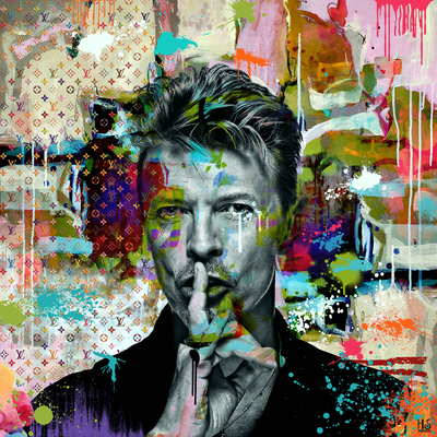Se David Bowie af Helt Sort ✔ Kæmpe udvalg i  Helt Sort ✔ Hurtig levering: 1 - 2 Hverdage samt billig fragt - Varenummer: ILL-15237 og barcode / Ean:  på lager - Udsalg på Illux Art shop - Mest popul?re - Helt Sort - Mennesker - Pop art Spar op til 62% - Over 1454 design mærker på udsalg