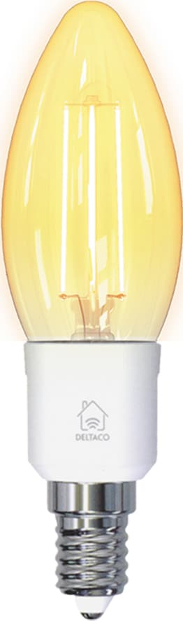 Se Deltaco SH-LFE14C35 smart LED-glødepære E14 ❤ Stort online udvalg i Deltaco ❤ Hurtig levering: 1 - 2 Hverdage samt billig fragt ❤ Varenummer: ELG-207058 og barcode / Ean: 7333048043832 på lager - Udsalg på Lamper & belysning - Over 454 design brands på udsalg