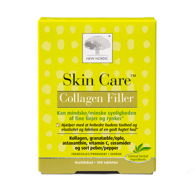 Stort online udvalg i New Nordic Skin Care Collagen Filler 300 tabl. ❤ New Nordic ❤ Hurtig levering: 1 - 2 Hverdage og gratis fragt v/køb over 295 kr. GLS til pakkeshop ❤ Varenummer: HG-45986 og barcode / Ean: 5021807459865 på lager - Kæmpe udvalg i Sundhed - Over 454 design brands på udsalg