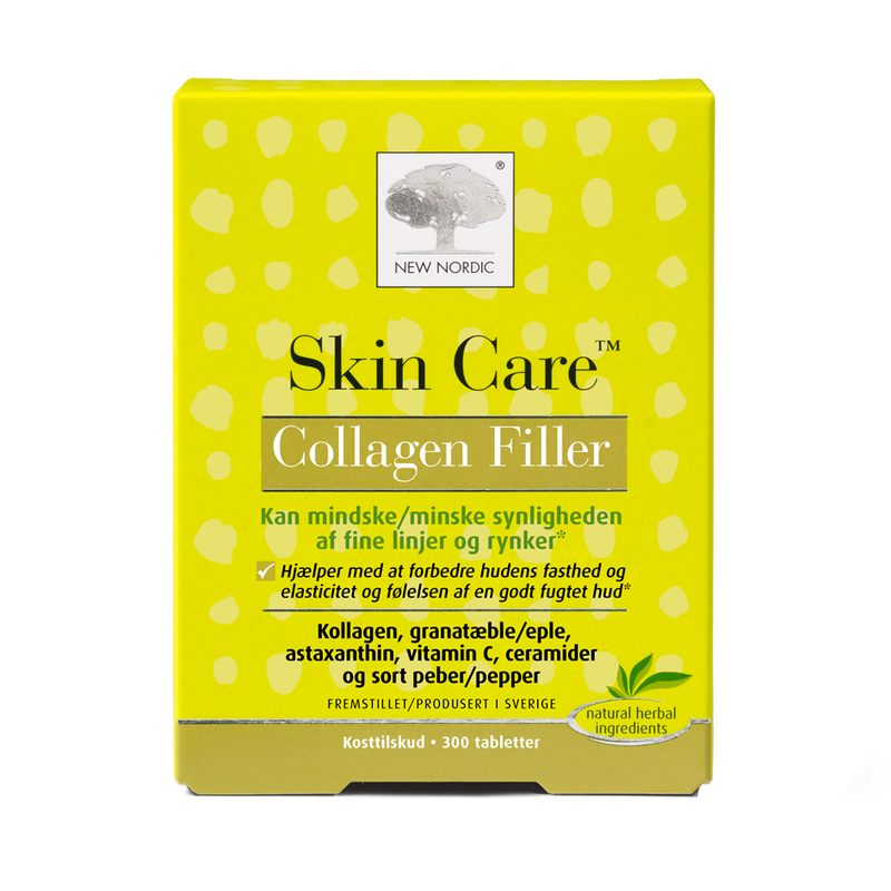Stort online udvalg i New Nordic Skin Care Collagen Filler 300 tabl. ❤ New Nordic ❤ Hurtig levering: 1 - 2 Hverdage og gratis fragt v/køb over 295 kr. GLS til pakkeshop ❤ Varenummer: HG-45986 og barcode / Ean: 5021807459865 på lager - Kæmpe udvalg i Sundhed - Over 454 design brands på udsalg