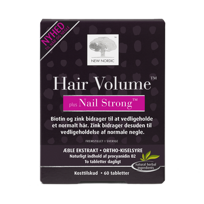 Stort online udvalg i New Nordic Hair Volume plus Nail Strong ❤ New Nordic ❤ Hurtig levering: 1 - 2 Hverdage og gratis fragt v/køb over 295 kr. GLS til pakkeshop ❤ Varenummer: HG-45975 og barcode / Ean: 5021807459759 på lager - Kæmpe udvalg i Sundhed - Over 454 design brands på udsalg