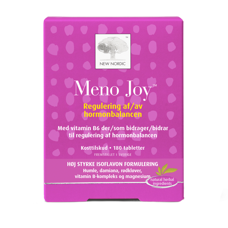 Stort online udvalg i New Nordic Meno Joy 180 tabl. ❤ New Nordic ❤ Hurtig levering: 1 - 2 Hverdage og gratis fragt v/køb over 295 kr. GLS til pakkeshop ❤ Varenummer: HG-45556 og barcode / Ean: 5021807455560 på lager - Kæmpe udvalg i Sundhed - Over 454 design brands på udsalg