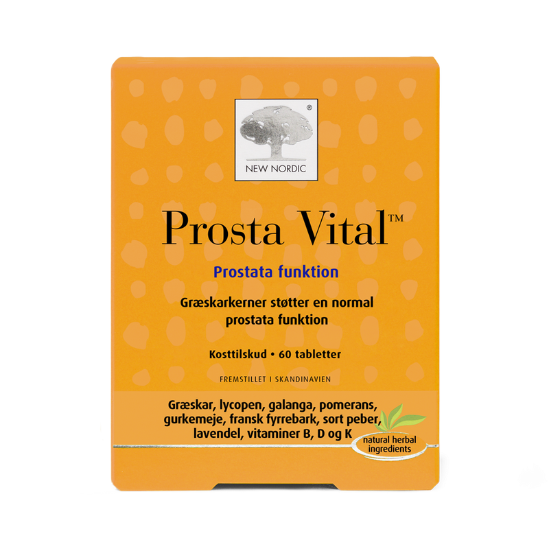 Stort online udvalg i New Nordic Prosta Vital 60 kapsler - 2 for 352,- ❤ New Nordic ❤ Hurtig levering: 1 - 2 Hverdage og gratis fragt v/køb over 295 kr. GLS til pakkeshop ❤ Varenummer: HG-45490 og barcode / Ean: 5021807454907 på lager - Kæmpe udvalg i Sundhed - Over 454 design brands på udsalg
