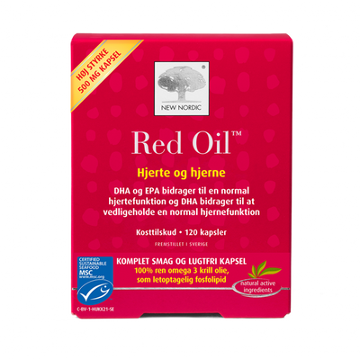 Stort online udvalg i New Nordic Red Oil omega 3 - 120 kapsler ❤ New Nordic ❤ Hurtig levering: 1 - 2 Hverdage og gratis fragt v/køb over 295 kr. GLS til pakkeshop ❤ Varenummer: HG-45124 og barcode / Ean: 5021807451241 på lager - Kæmpe udvalg i New Nordic - Over 454 design brands på udsalg