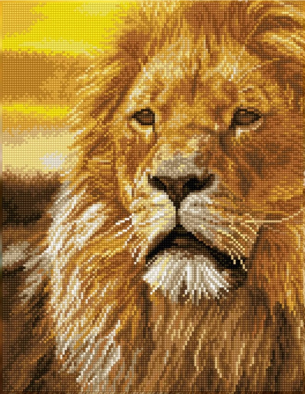 Se Diamond Dotz Squares 45 x 35 cm - Løve ✔ Kæmpe udvalg i  Diamond Dotz ✔ Hurtig levering: 1 - 2 Hverdage samt billig fragt - Varenummer: MMA-212088 og barcode / Ean: &