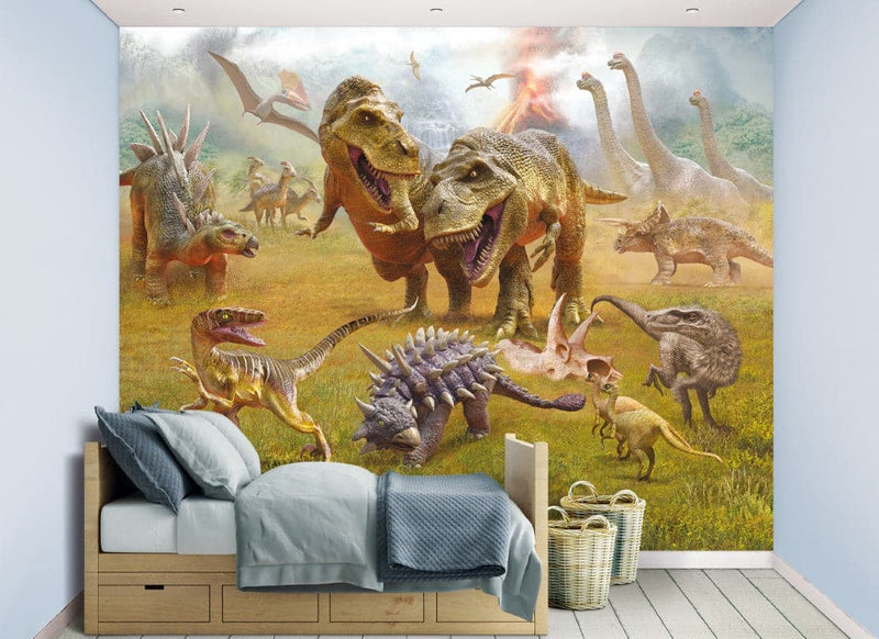 Se Dinosaur Kingdom tapet 243 x 305 cm ✔ Kæmpe udvalg i  Walltastic ✔ Hurtig levering: 1 - 2 Hverdage samt billig fragt - Varenummer: MMA-19846696 og barcode / Ean: &