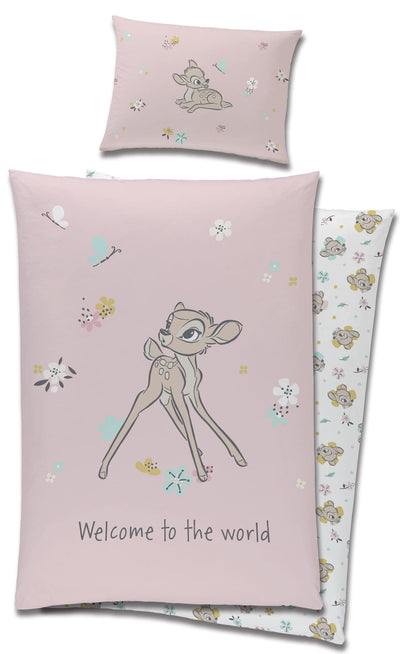 Se Disney Bambi Junior Sengetøj 100x135 cm - 100 procent bomuld ✔ Kæmpe udvalg i Mmaction ✔ Hurtig levering: 1 - 2 Hverdage samt billig fragt - Varenummer: MMA-2040268 og barcode / Ean: '5904302501577 på lager - Udsalg på Junior Sengetøj Spar op til 53% - Over 454 design mærker på udsalg