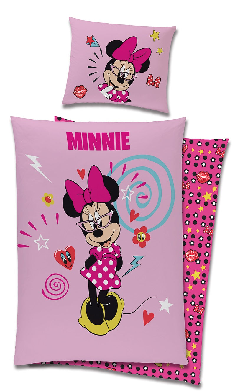 Se Disney Minnie Mouse Sengetøj - 100 procent bomuld ✔ Kæmpe udvalg i  mmaction ✔ Hurtig levering: 1 - 2 Hverdage samt billig fragt - Varenummer: MMA-2040351 og barcode / Ean: &