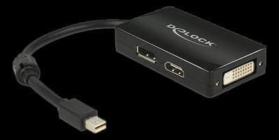 Se Delock Mini Displayport til DVI/HDMI/Displayport adapter - Sort ❤ Kæmpe udvalg i Deltaco ❤ Hurtig levering: 1 - 2 Hverdage samt billig fragt - Varenummer: CPD-DL7762623 og barcode / Ean: '4043619626236 på lager - Udsalg på Kabler & Adaptere/Billedkabler/HDMI kabler/HDMI adapter Spar op til 59% - Over 454 design brands på udsalg
