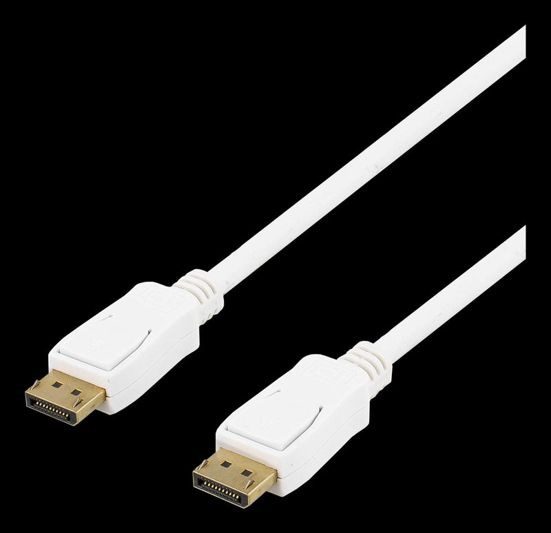 Se DisplayPort kabel 1.2 - 4K / 30Hz - Hvid - 20 m ❤ Kæmpe udvalg i Deltaco ❤ Hurtig levering: 1 - 2 Hverdage samt billig fragt - Varenummer: CPD-DL77DP-4201 og barcode / Ean: &