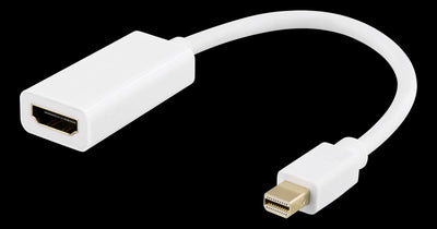 Se Mini DisplayPort til HDMI adapter - 4K 60Hz - 0,2m - Hvid - 5 års Garanti ❤ Kæmpe udvalg i Deltaco ❤ Hurtig levering: 1 - 2 Hverdage samt billig fragt - Varenummer: CPD-DL77DP-HDMI46 og barcode / Ean: '7333048041821 på lager - Udsalg på Kabler & Adaptere/Billedkabler/Mini Displayport kabler/Mini Displayport til HDMI Spar op til 51% - Over 360 kendte mærker på udsalg