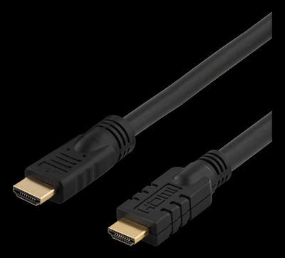 Se High Speed HDMI kabel 1.4 - Aktivt - 4K ULtraHD - 10m - Sort - Livstidsgaranti ❤ Kæmpe udvalg i Deltaco ❤ Hurtig levering: 1 - 2 Hverdage samt billig fragt - Varenummer: CPD-DL77HDMI-1100 og barcode / Ean: '7340004662204 på lager - Udsalg på Kabler & Adaptere/Billedkabler/HDMI kabler/HDMI kabler Spar op til 65% - Over 454 design brands på udsalg