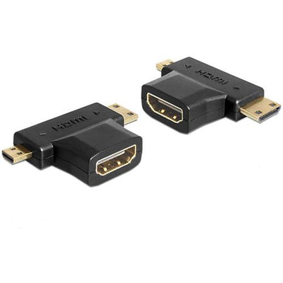 Se DeLOCK HDMI til mini HDMi & micro HDMI adapter - 4K, Ultra HD @ 30 Hz ❤ Kæmpe udvalg i Deltaco ❤ Hurtig levering: 1 - 2 Hverdage samt billig fragt - Varenummer: CPD-DL77HDMI-22F og barcode / Ean: '4043619654468 på lager - Udsalg på Kabler & Adaptere/Billedkabler/HDMI kabler/HDMI adapter Spar op til 51% - Over 785 kendte brands på udsalg