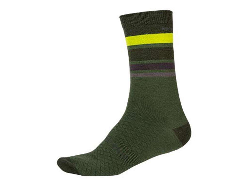 Se Endura BaaBaa - Merino Stripe Sock - Cykelstrømper - Oliven Grøn - Str. S-M ❤ Stort online udvalg i Endura ❤ Hurtig levering: 1 - 2 Hverdage samt billig fragt ❤ Varenummer: CKP-5055939966830 og barcode / Ean: &